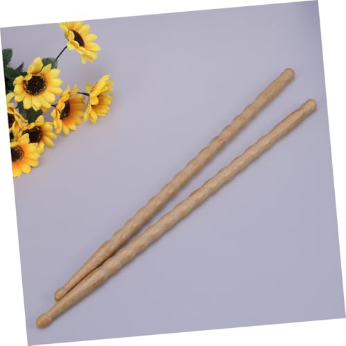 2 piezas de baquetas de bambú creativas 5B para percusión, ligeros palillos para batería para adultos y principiantes, para práctica y actuación miniatura 5