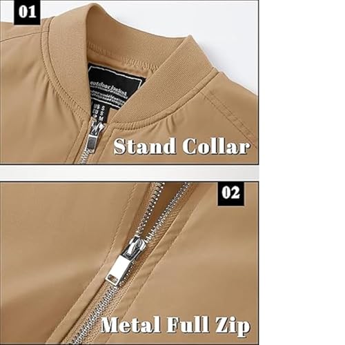 Image of MIA FASHION Winter Jacket For Men Puffer Jacket, Lightweight Transition Jacket Nylon Quilted standard length Puffer Jacket Full Sleeve Monsoon Jackets For Men