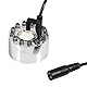 CHICIRIS 24V 12 LED Farbwechsel Ultraschall-Nebelhersteller, Wasserbrunnen-Teichzerstäuber, Nebler, für Wasserbrunnen, Zuhause, Teich (Zerstäuberkopf + Adapter (EU))