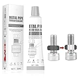 Para metal: El sellador es adecuado para conexiones roscadas de acero inoxidable.