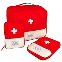 Reiseapotheke Tasche Leer 3 Stück Medikamententasche Reise Urlaub Medikamententasche Klein und Groß Tasche Medizin Medikamenten Aufbewahrung Reise Apothekentasche Erste Hilfe Tasche Leer