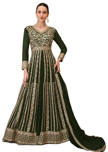 Costume indien en Georgette brodé Lehnga Concept, l'excellence du savoir-faire