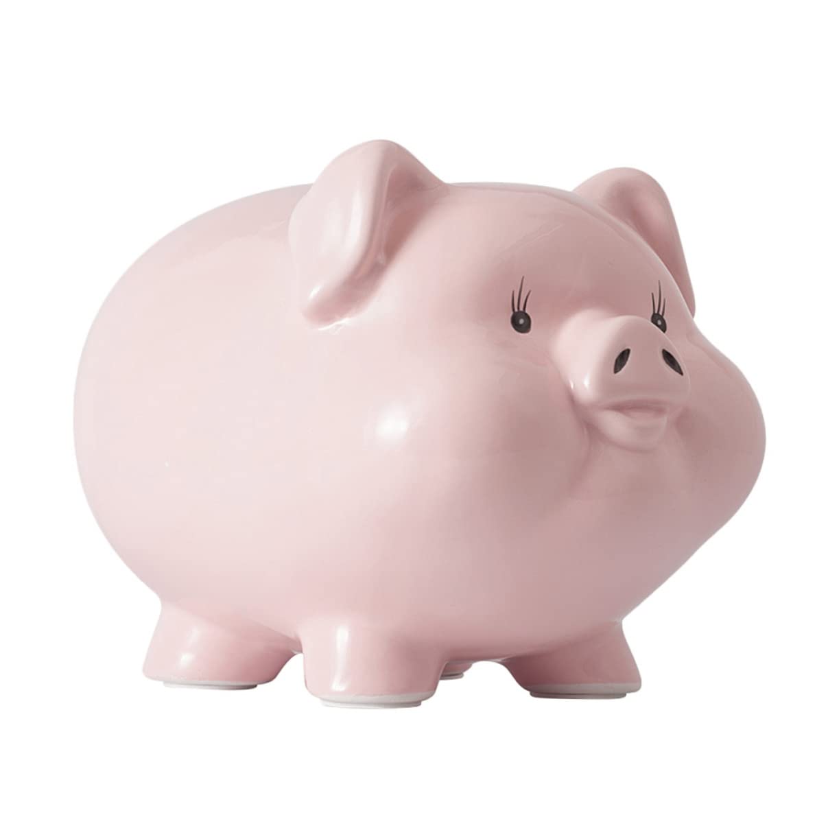 TOYANDONA Cartoon Piggy Bank Ceramic Coin Money Saving Box Cute Pig-shaped Saving Container for Boys and Girls Fun Experience