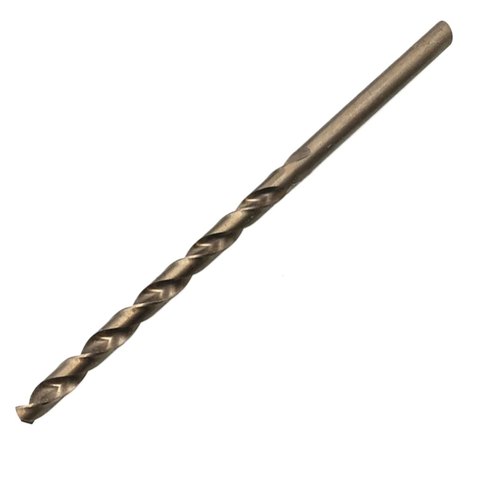 Broca helicoidal de acero de alta velocidad M35 de 2-14 mm con 5% de cobalto, brocas helicoidales de 160-400 mm de longitud for metal endurecido, hierro fundido y acero inoxidable.(6.5x300mm)