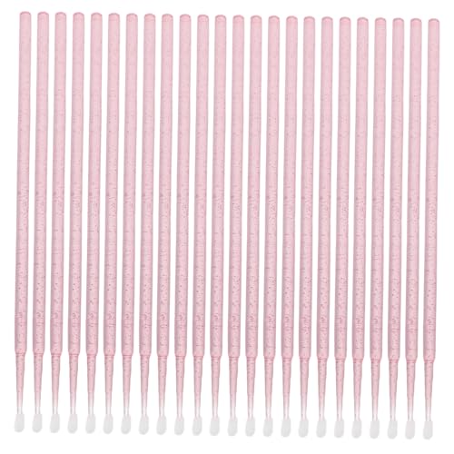 Mikinona 100pcs Micro Applicator Brush Soft Swabs Perfect for Eyelash Extensions Portable Box