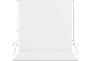 LimoStudio Pure White Muslin Backdrop for Professional Studio Photography