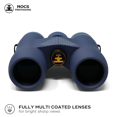 Image of Nocs Provisions Field Issue Compact 10x32 Waterproof Binoculars, Shockproof, Fogproof, 10X Magnification, Bak4 Prism, Multi-Coated Lenses for Adults & Kids, Bird Watching, Hunting & Wildlife Viewing