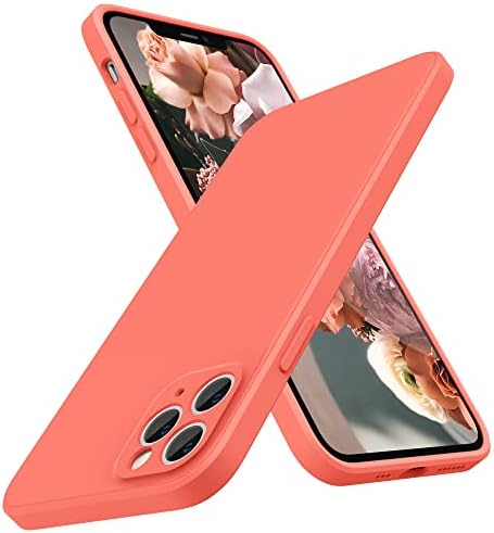 SURPHY Square Silicone Case Compatible with iPhone 11 Pro Case, Liquid Silicone Slim Fit Case (Individual Protection for Each Len) for iPhone 11 Pro 5.8" (Plum)