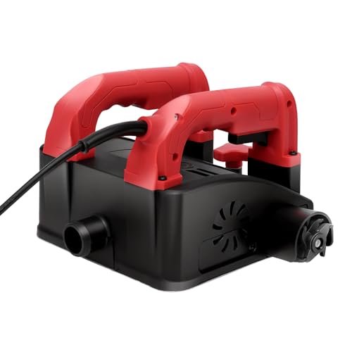 Cepilladora eléctrica de pared de 1200 W, 1000 – 4000 r/min, 1 – 4 mm de profundidad de cepillado, 16 cm de ancho, para paredes, suelos