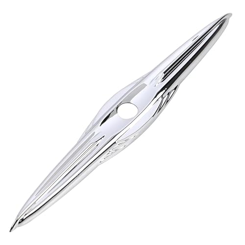 Accesorio para Trike: Acento para Llave de Cerradura de Maletero Trasero (Forma Shuttle Flying) compatible con Tri Glide Ultra Classic FLHTCUTG 2009-2022 y Street Glide Trike FLHXXX 2010-2011 (Cromo) miniatura 5