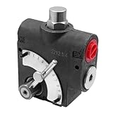 LKF-114-3/4NPT Hydraulic Flow Control Valve, Adjustable 0-30 GPM, Pressure Regulating Valve for Engineering Machinery, Industrial Equipment, Professionals