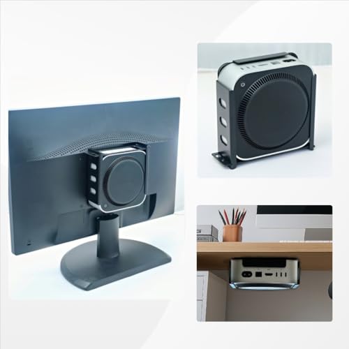 Varient Mac mini M4 Mount Stand Secure – Mount – Lockable Under Desk | Wall & Tabletop Bracket Holder | Anti-Theft Metal Rack with Screw Fixation for Mac mini M4