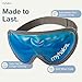 MyHalos® Gel Eye Mask - Reusable Cold Eye Mask with Adjustable Straps- Our Soothing Eye Gel Mask Helps Puffy Eyes, Dark Circles and Hangovers - Our Eye Ice Pack Also Relieves Sinus Pain & Headaches