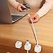 BE-TOOL 6PCS Magnetic Cable Clips, Adhesive Wire Holder Keepers & Adjustable Cord Holder for Home Office Desk Phone Car Wall Desktop Nightstand(White)