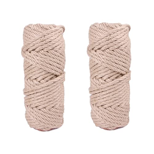 minkissy 2pcs Cat Post Accessories Sisal Hemp Rope Cat Scratching and Climbing Stand Jute Rope Toy for Home Use