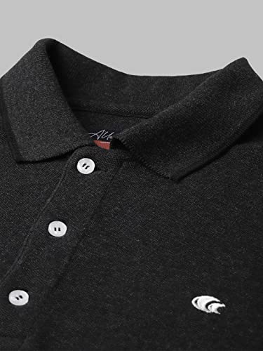 Image of Allen Cooper Solid Pure Cotton Polo Tshirts for Men