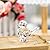H&D HYALINE & DORA Crystal Bird of Happiness Collectible Figurines Glass Animal Figurine for Table Home Decoration