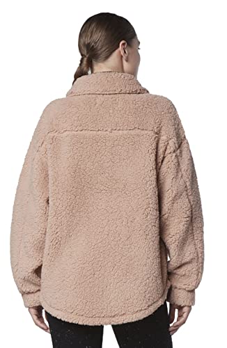 Andrew Marc Women's Teddy Fleece Trucket Cozy Jacket3