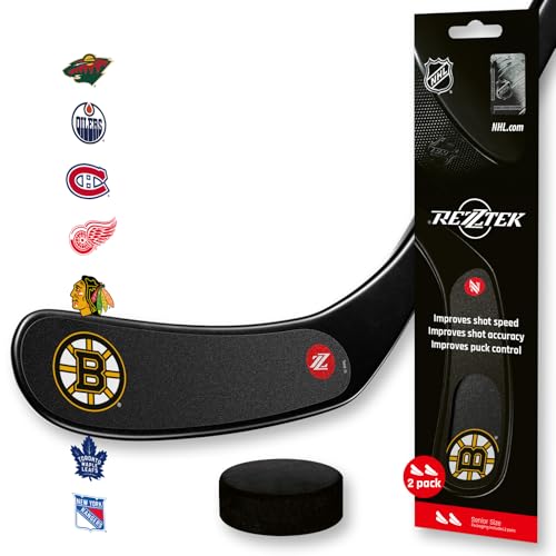 Rezztek NHL Edition (Boston Bruins) - Hockey Stick Tape Alternative – Hockey Stick Blade Performance Grip – for Ice & Street Hockey Stick Blades - Used by NHL Players