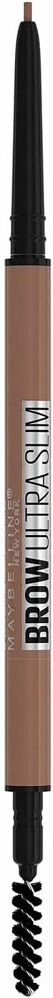 New York Ultra Slim Defining Eyebrow Pencil Eye Brow Makeup, Warm Brown, 0.6 g