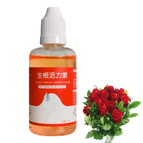 急速発根液体、植物発根液液体、花の肥料、成長根刺激剤、急速発根のための顕花植物肥料、種子用の50mlの液体発根栄養剤、クチナシ園芸用水耕栽培サプリメント アジサイ バラ蘭