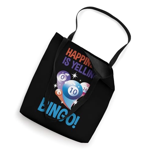 Bingo Happiness Is Yelling Bingo Balls Lucky Tote Bag miniatura 2