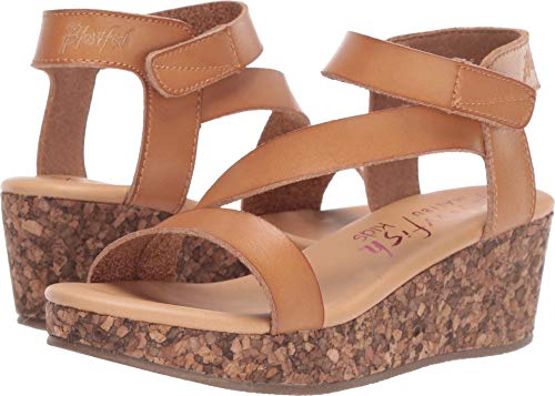 Blowfish Malibu Girls Loverli-k Sandal, desert sand dyecut polyurethane, 13 Medium US Little Kid