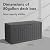 PatioZen 80 Gallon Resin Deck Box, Lockable Outdoor Storage Box for Patio Cushions Storage Furniture,Garden Tools, Pool Supplies, Weatherproof and UV Resistant (Black)