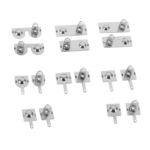 CORHAD Placa de Contacto de Resorte para Batería de Compatible con Baterías AA y AAA Repuesto Metálico para Control Remoto y Juguetes Fácil Instalación y Uso Duradero