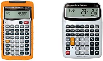Calculated Industries Construction Master Pro Trig Advanced Construction Math Feet-Inch-Fraction Calculator & Construction Master Pro-Desktop Advanced Construction Math Feet-Inch-Fraction Calculator