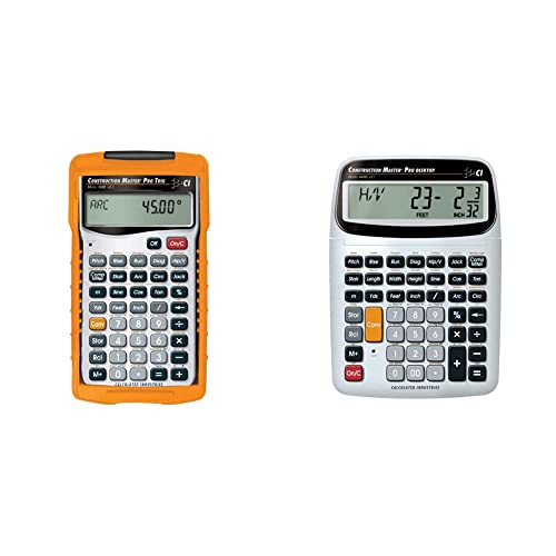Calculated Industries Construction Master Pro Trig Advanced Construction Math Feet-Inch-Fraction Calculator & Construction Master Pro-Desktop Advanced Construction Math Feet-Inch-Fraction Calculator #TOP19
