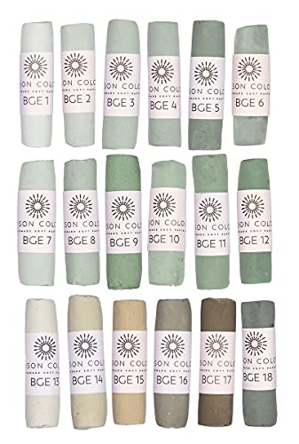 Unison Handmade Soft Pastel - Blue Green Earth 17