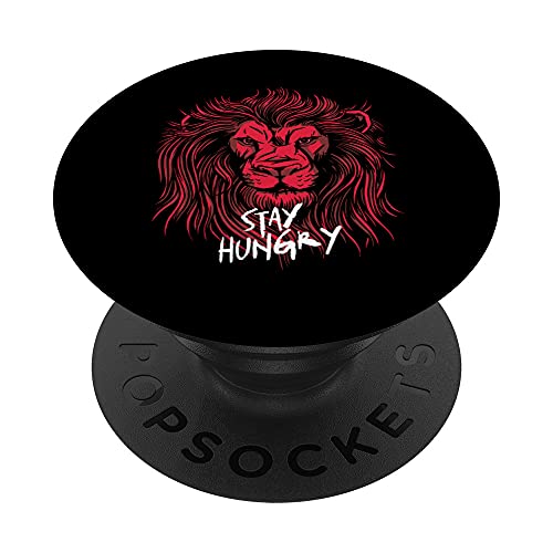 Lion Power Motivation T-Shirt PopSockets Swappable PopGrip