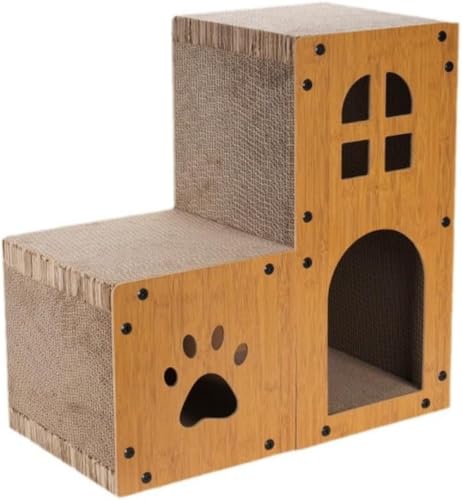 AOBOPO �L�܂Ƃ��L�n�E�X 2 �i�����@�\ �����x�i�{�[�� �g�ݗ��ĊȒP �ϝS�L�x�b�h ���̂��\������~�� �y�b�g�K�i�t���L�^���[ �z���C�g/�u���E�� �L�p�Ƌ� (56*56*30CM)