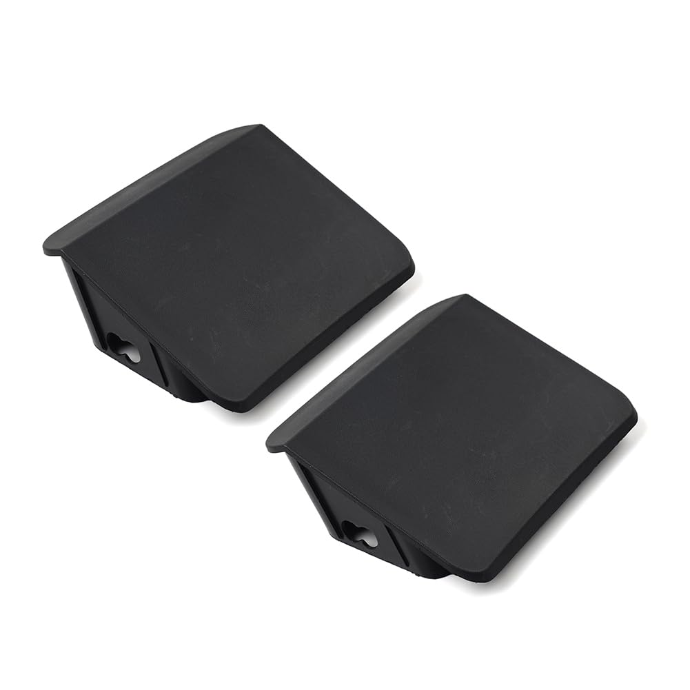 Bacar Tappi terminali paraurti anteriore 55078138AA 2 pezzi per Jeep Wrangler TJ 96-06 ABS nero