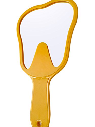 Aphrodite Office Chairside Molar Tooth-Shaped Patient Face Mirrors Plastic #TOP5