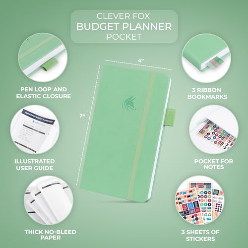 image for Clever Fox Budget Planner Pocket – Mini Expense Tracker Notebook. Mo