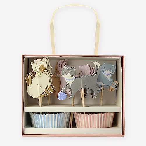 Meri Meri Cute Kittens Cupcake Kit (Pack of 24)