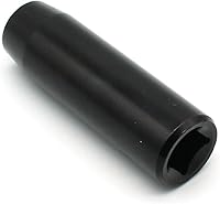 Vista 3 de TEMO Enchufe profundo de impacto Cr-V de 6 puntos y 1/2" de 0.512 in (33/64 pulgadas)