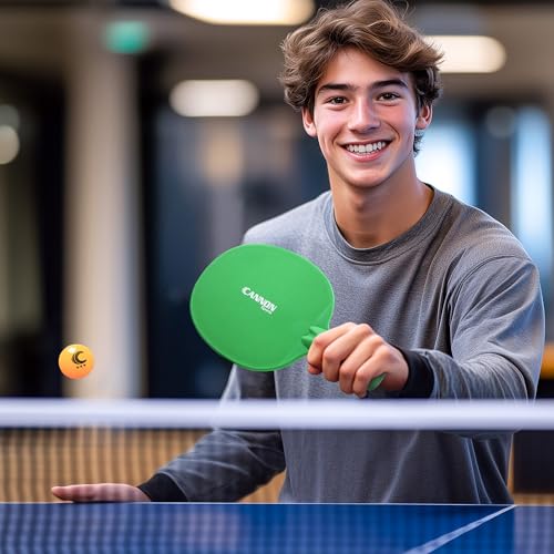 Cannon Sports Unbreakable Table Tennis Paddles - Waterproof & Weather Resistant Table Tennis Rackets for Indoor & Outdoor Use – Textured Easy Grip Handle – Multiple Color Options (Assorted) by Cannon Sports - Image 4