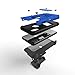 Zizo Bolt Series Compatible with iPhone X Case Military Grade Drop Tested with Screen Protector, Kickstand and Holster iPhone Xs Blue Black