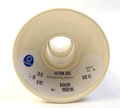 Hilo de poliéster Coats DB-92 T-90 beige 4 oz miniatura 2