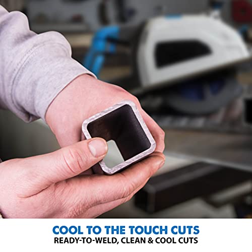 Evolution S210CCS Metal Cutting Circular Saw | 8-1/4" Blade | Cuts Steel Clean & Cool | Adjustable 3" Depth | Chip Collector | No Heat Burr or Sparks | High Torque Motor | TCT Blade Included