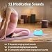 Kipcush Automatic Tibetan Singing Bowl Sound Machine – 11 Healing Tones, Touch Control Night Light, Smart Timer & Memory, Plug-in Sound Therapy Device for Yoga, Meditation, Sleep & Stress Relief