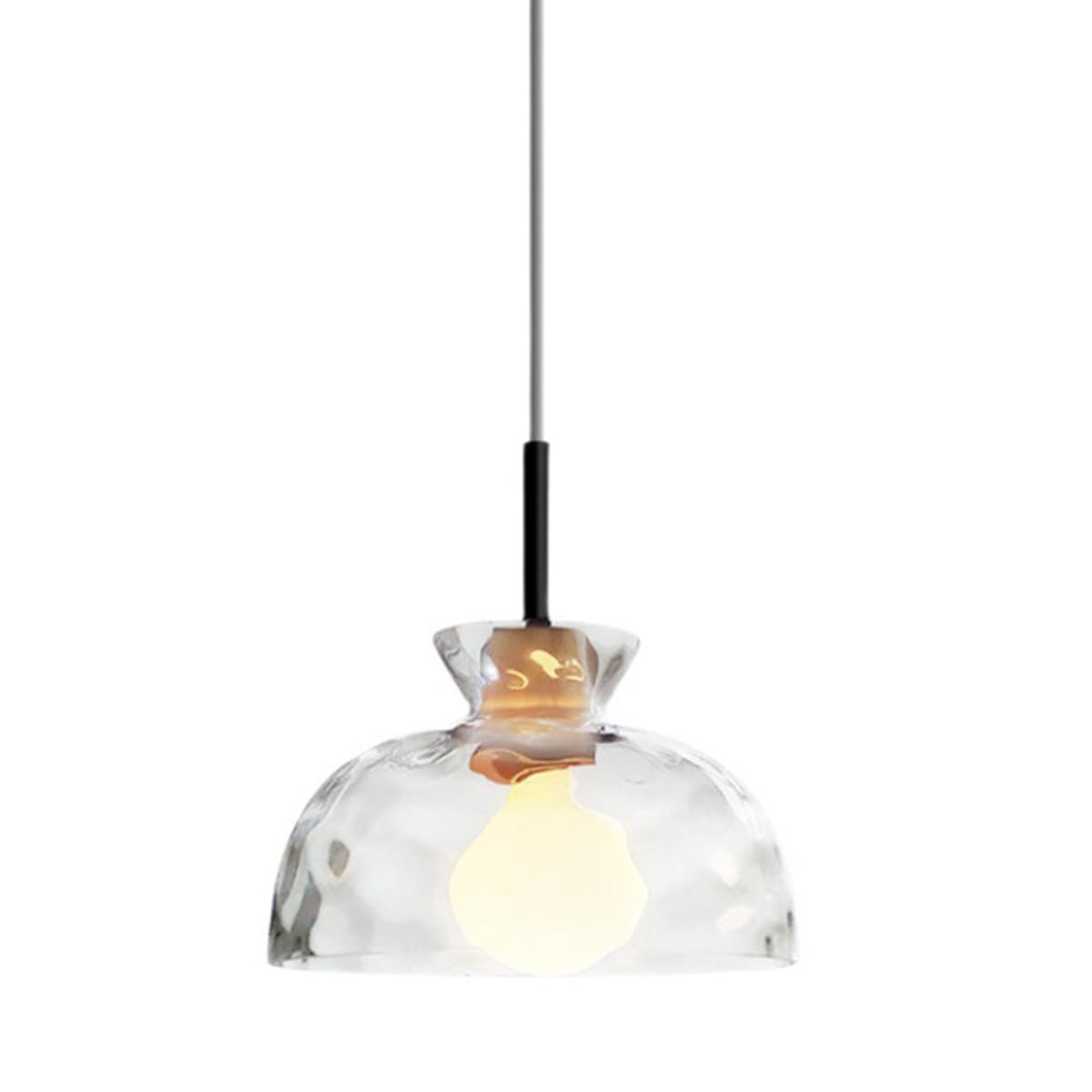 Lámpara colgante de alambre largo ajustable para iluminar mesas de comedor
