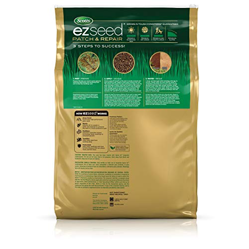 Image of Scotts EZ Seed Patch & Repair Bermudagrass, 20 lbs. | Combination Mulch, Bermudagrass Seed and Fertilizer for Repairing Bare Spots, Lawn Patch Repair, Covers Up To 445 Sq. Ft.