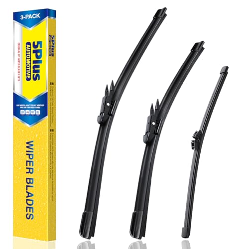 5 PLUS Windshield Wipers Replacement for Ford Explorer 2023-2011 Premium All-Weather Front & Rear Wiper Blades 26+22+11-OEM Original Factory Quality(Set of 3)