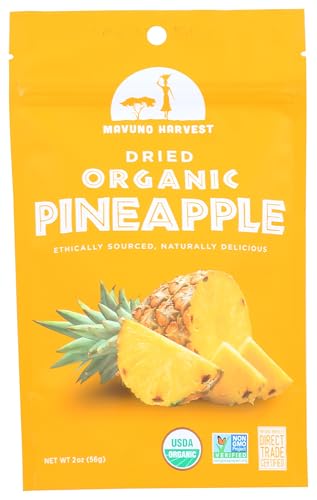 Image of Mavuno Harvest Dried Pineapple, Organic, 2 Oz