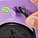 Barbie Doll Accessories, Toy Car Electric Vehicle with Charging Station, Plug & Sunroof, Purple 2-Seater Transforms into Convertible
