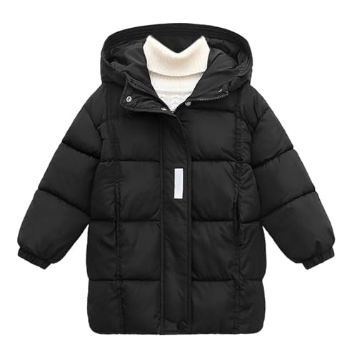 Youth Quilted down Jackets Winter Warm Lightweight Puffer Coats with Pockets Kids Boys Girls Zip up Hooded Outwear2
